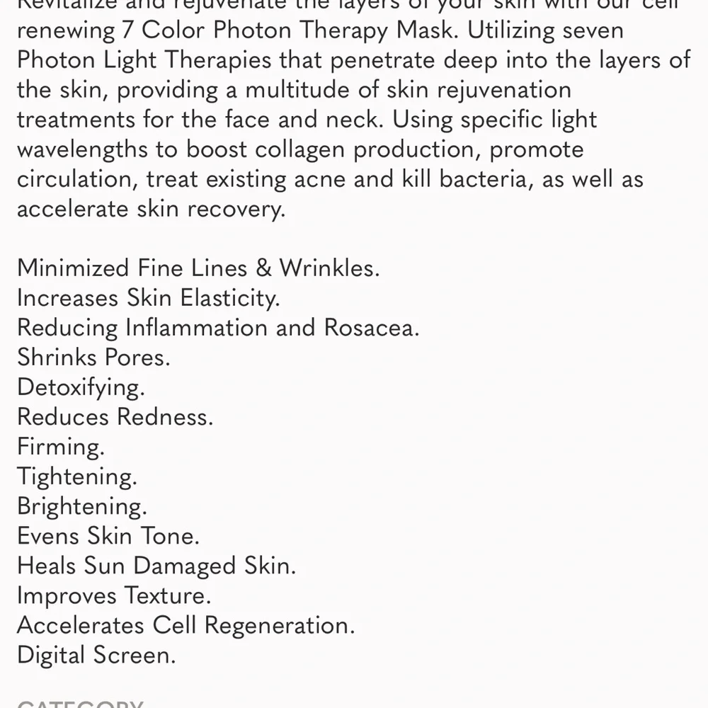 Gold LED Skincare Mask - Picture 12 of 14